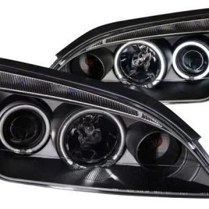 Anzo 2005-2007 Ford Focus Projector Headlights w/ Halo Black