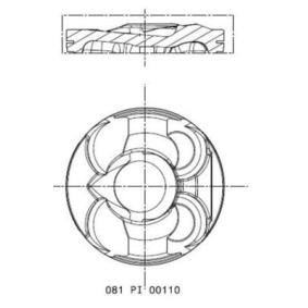 MAHLE ORIGINAL 081 PI 00110 000 Piston