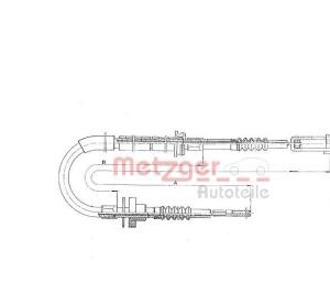 METZGER 11.3910 Clutch Cable suitable for MERCEDES-BENZ MB 100